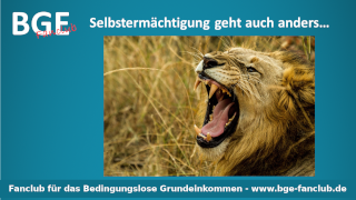 Selbstermächtigung Löwe - Bild größer - Download oder Link kopieren